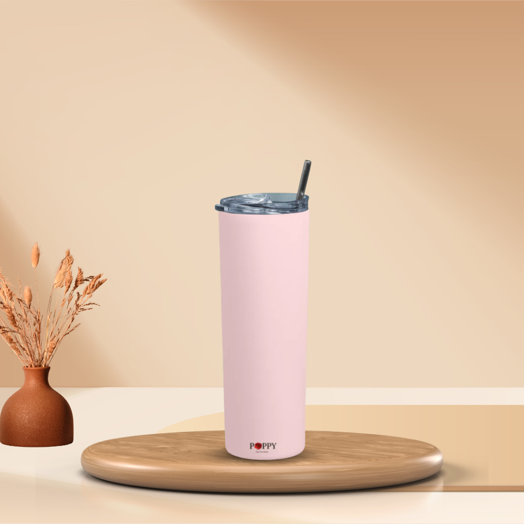 Pink Solid Tumbler Bottle