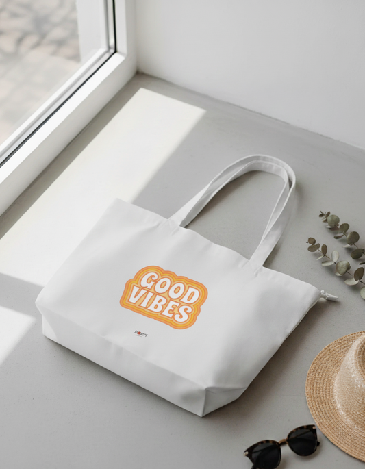 Good Vibes Large Tote Bag