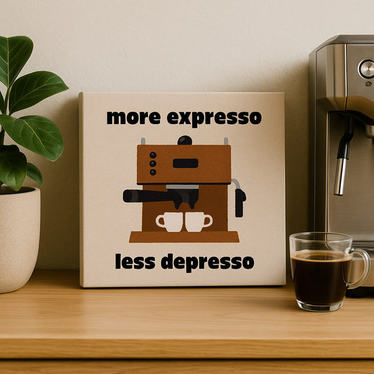 Expresso Canvas Poster 8x8inch