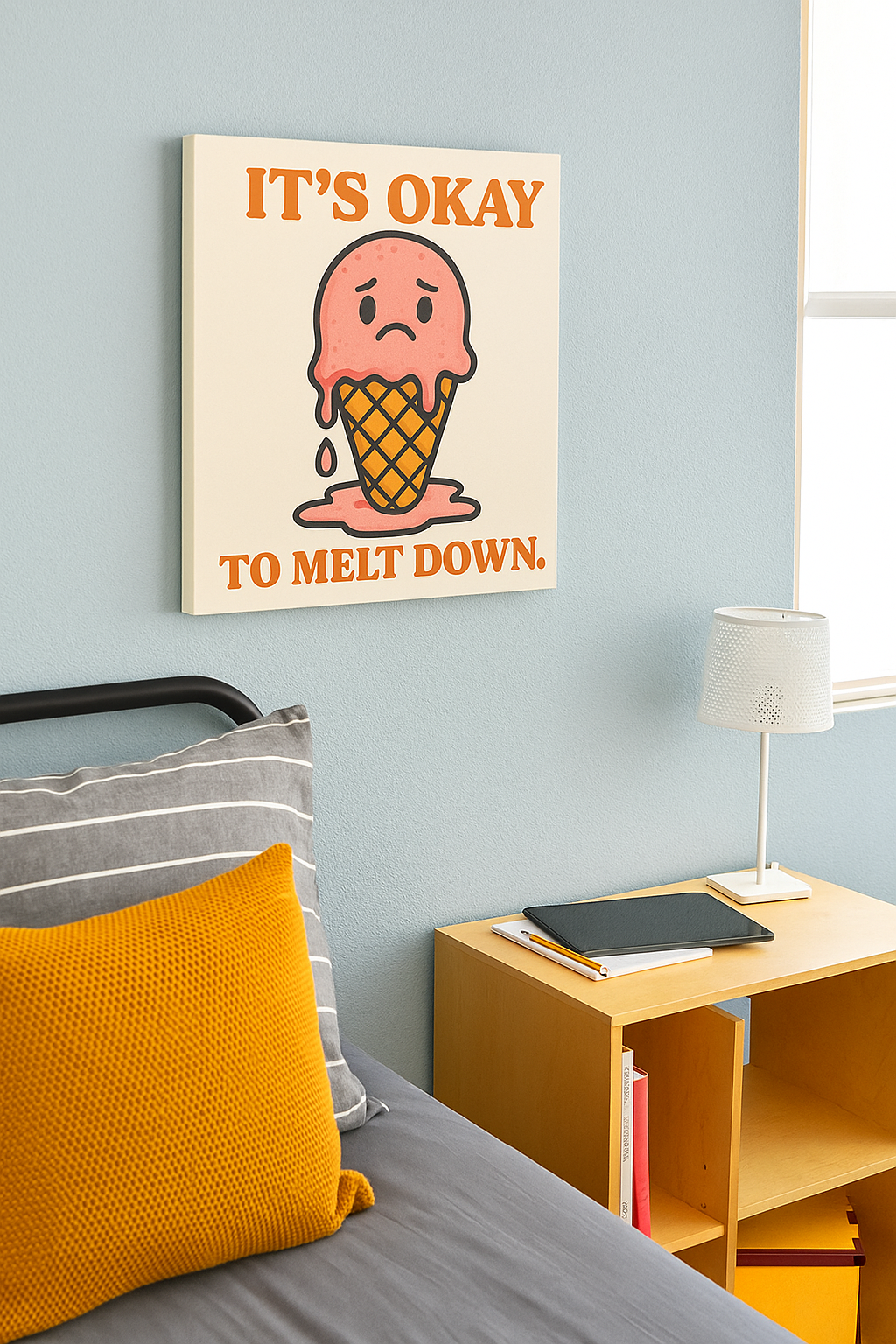 Meltdown Quirky Canvas Poster