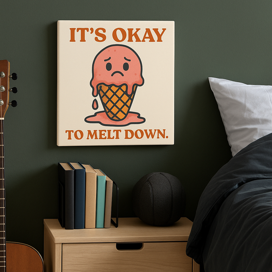 Meltdown Quirky Canvas Poster