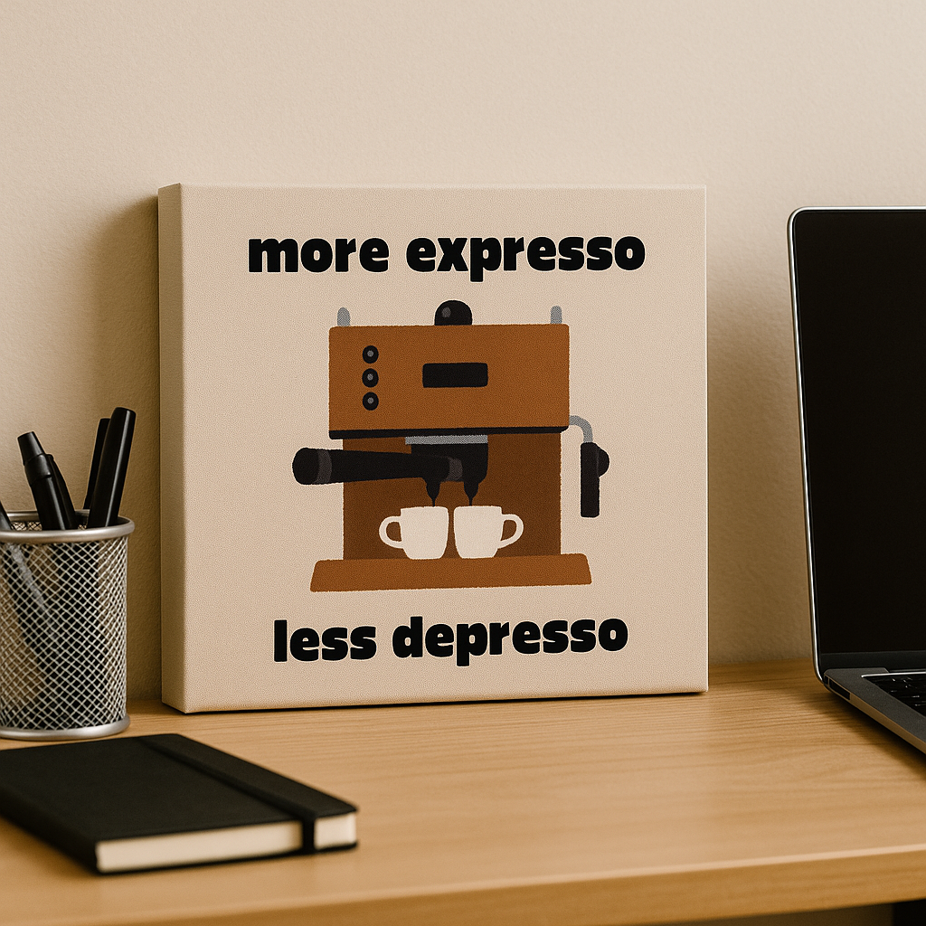 Expresso Canvas Poster 8x8inch