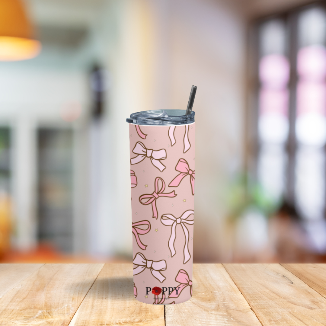 Aesthetic Bow Tumbler Bottle